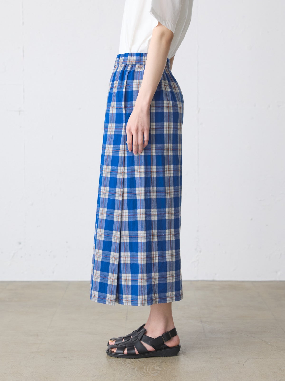 MidiUmi ラップライクチェックスカート｜ MARcourt ONLINE STORE