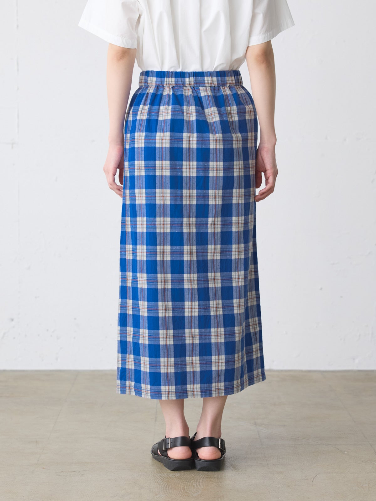 MidiUmi ラップライクチェックスカート｜ MARcourt ONLINE STORE