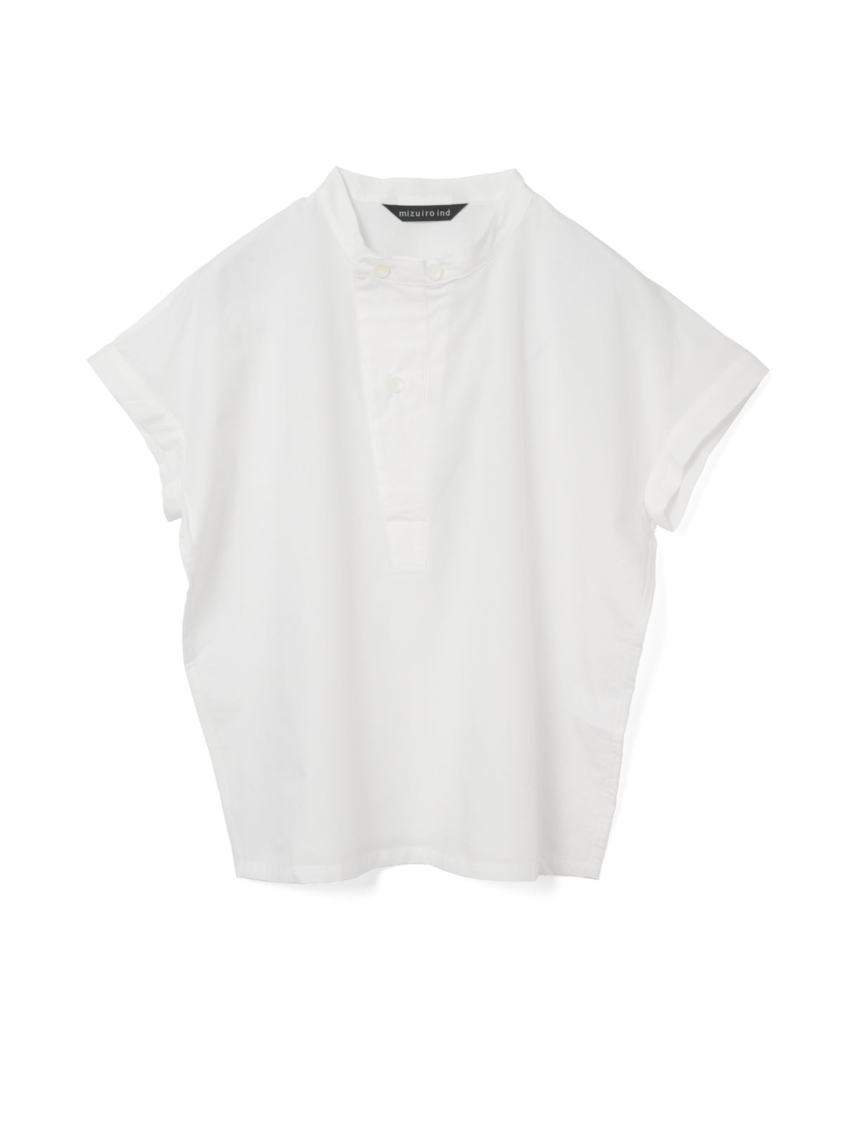 mizuiro ind トリプルカラーシャツ mizuiro ind コットンリネンアシンメトリーカラーシャツ｜ MARcourt