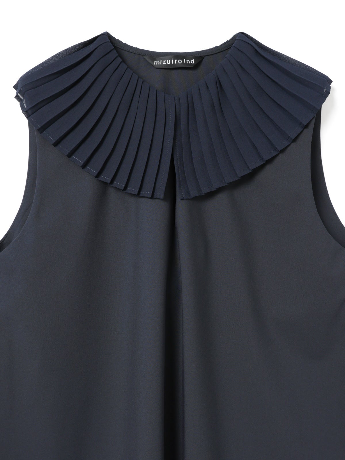 mizuiro ind プリーツカラーノースリーブワンピース｜ MARcourt ONLINE