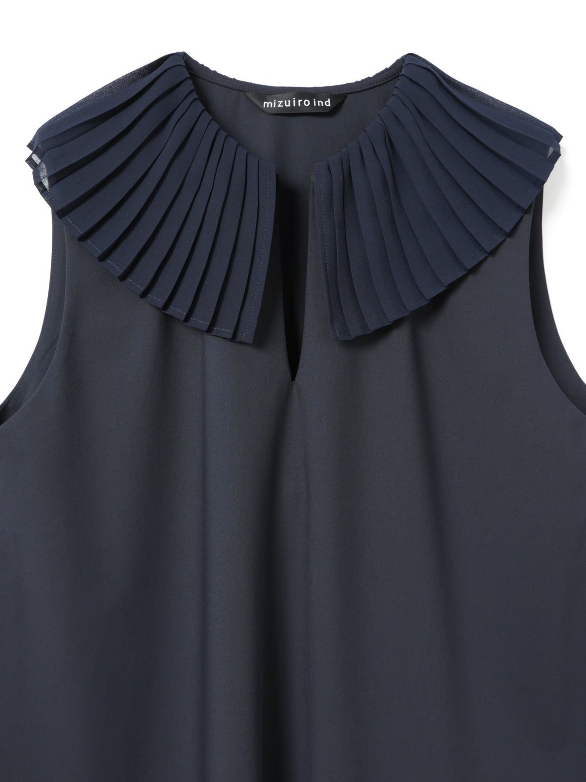 mizuiro ind プリーツカラーノースリーブワンピース｜ MARcourt ONLINE