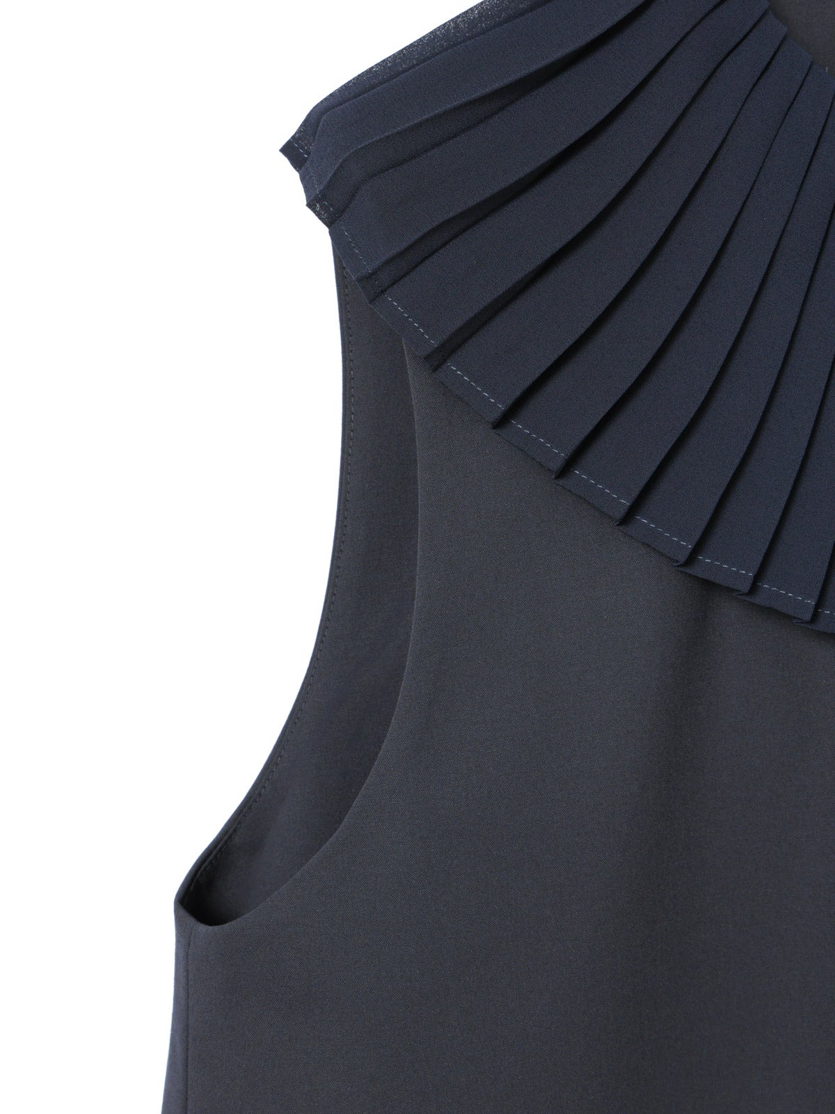 mizuiro ind プリーツカラーノースリーブワンピース｜ MARcourt ONLINE