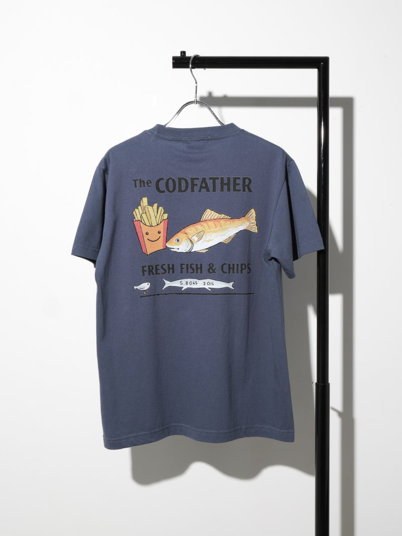 REGENCY WORKS フィッシュ&チップスバックプリントTシャツ
