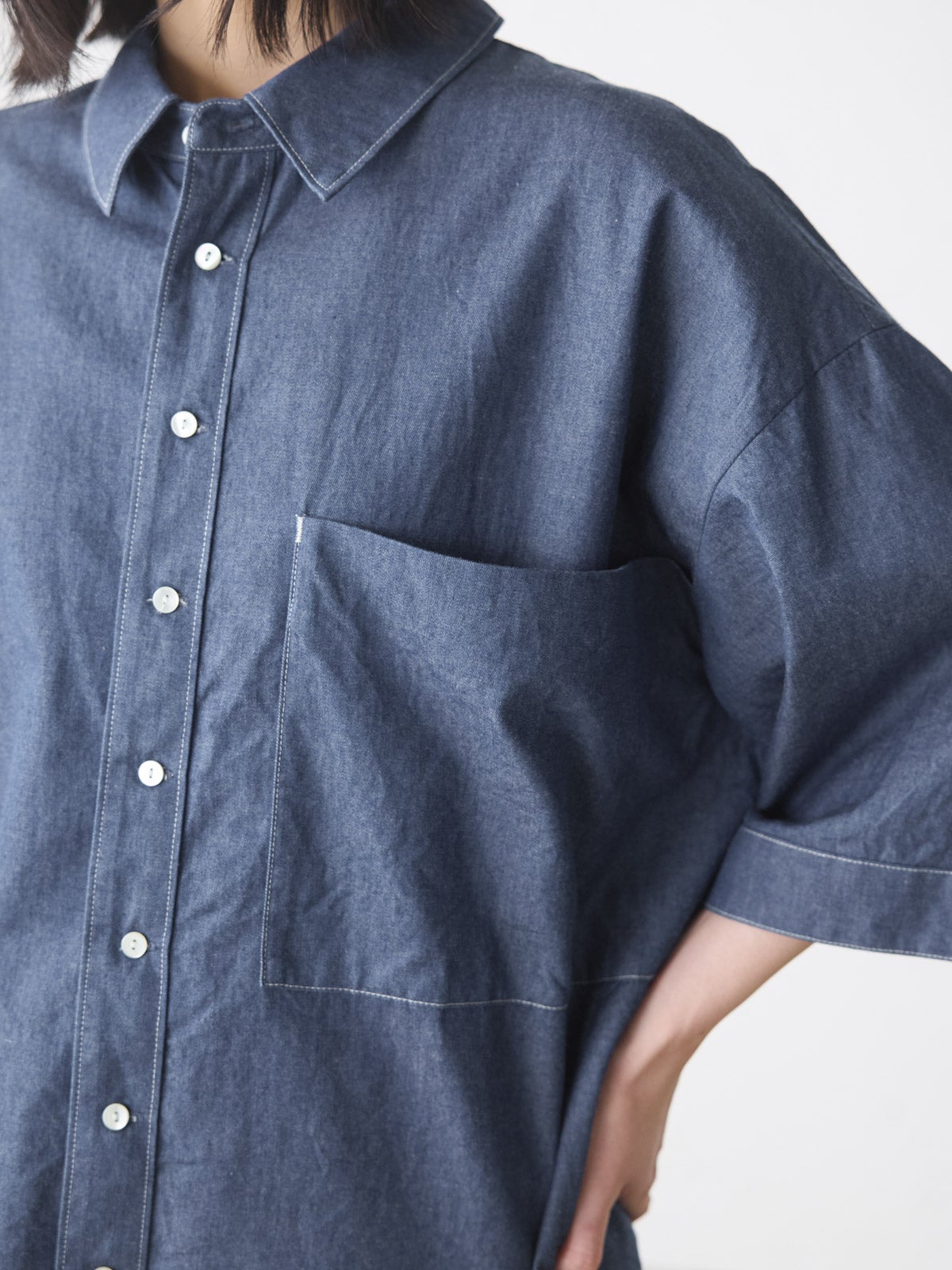 MidiUmi ビッグポケットデニムシャツ｜ MARcourt ONLINE STORE