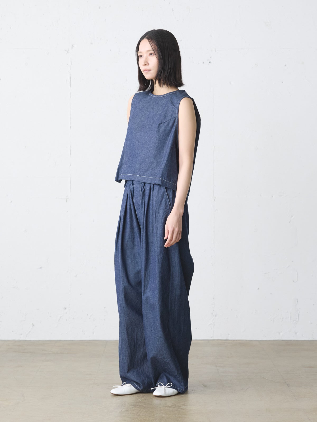 パンツ jey MidiUmi デニムタックワイドイージーパンツ｜ MARcourt ONLINE STORE