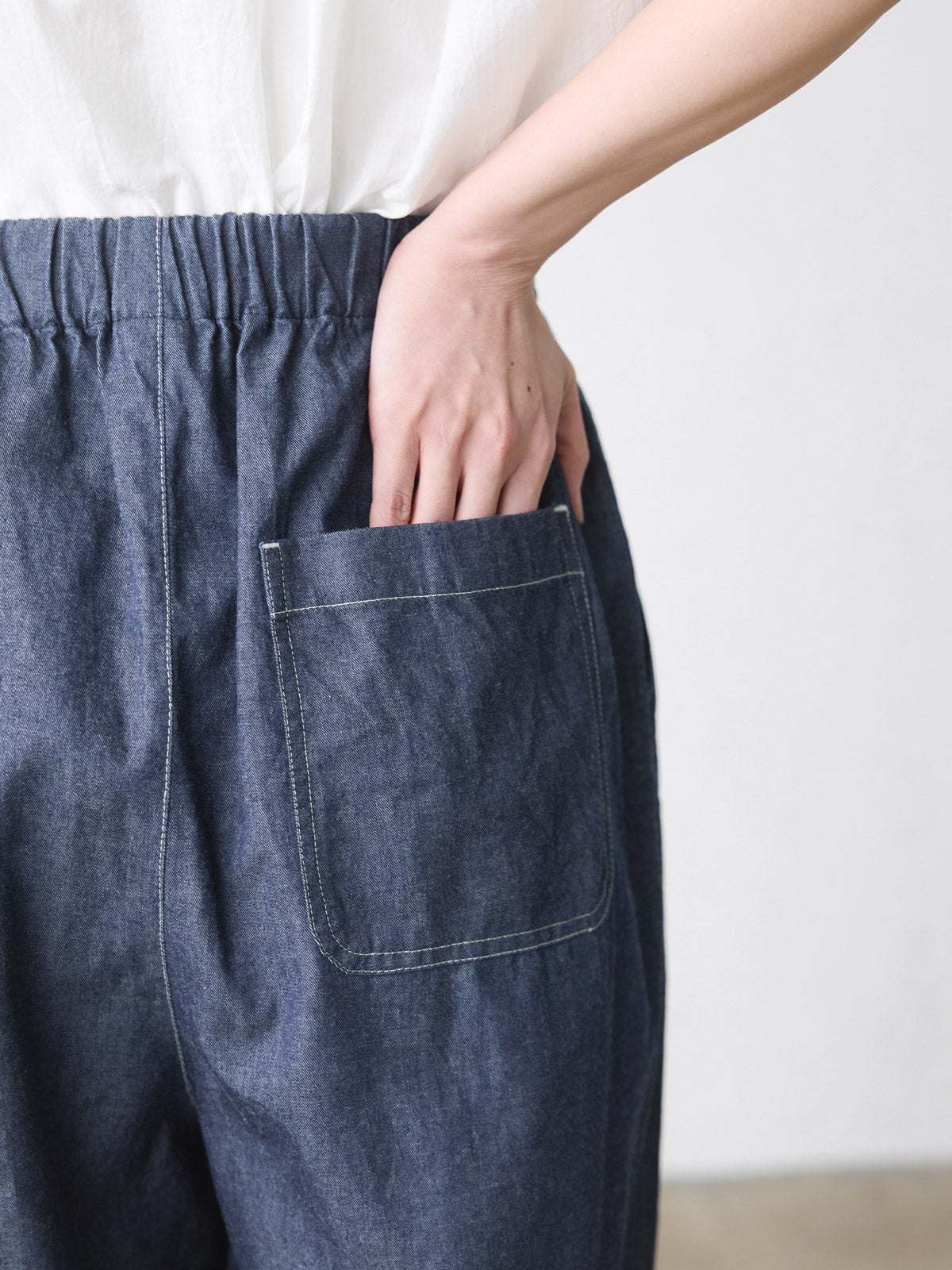 MidiUmi デニムタックワイドイージーパンツ｜ MARcourt ONLINE STORE