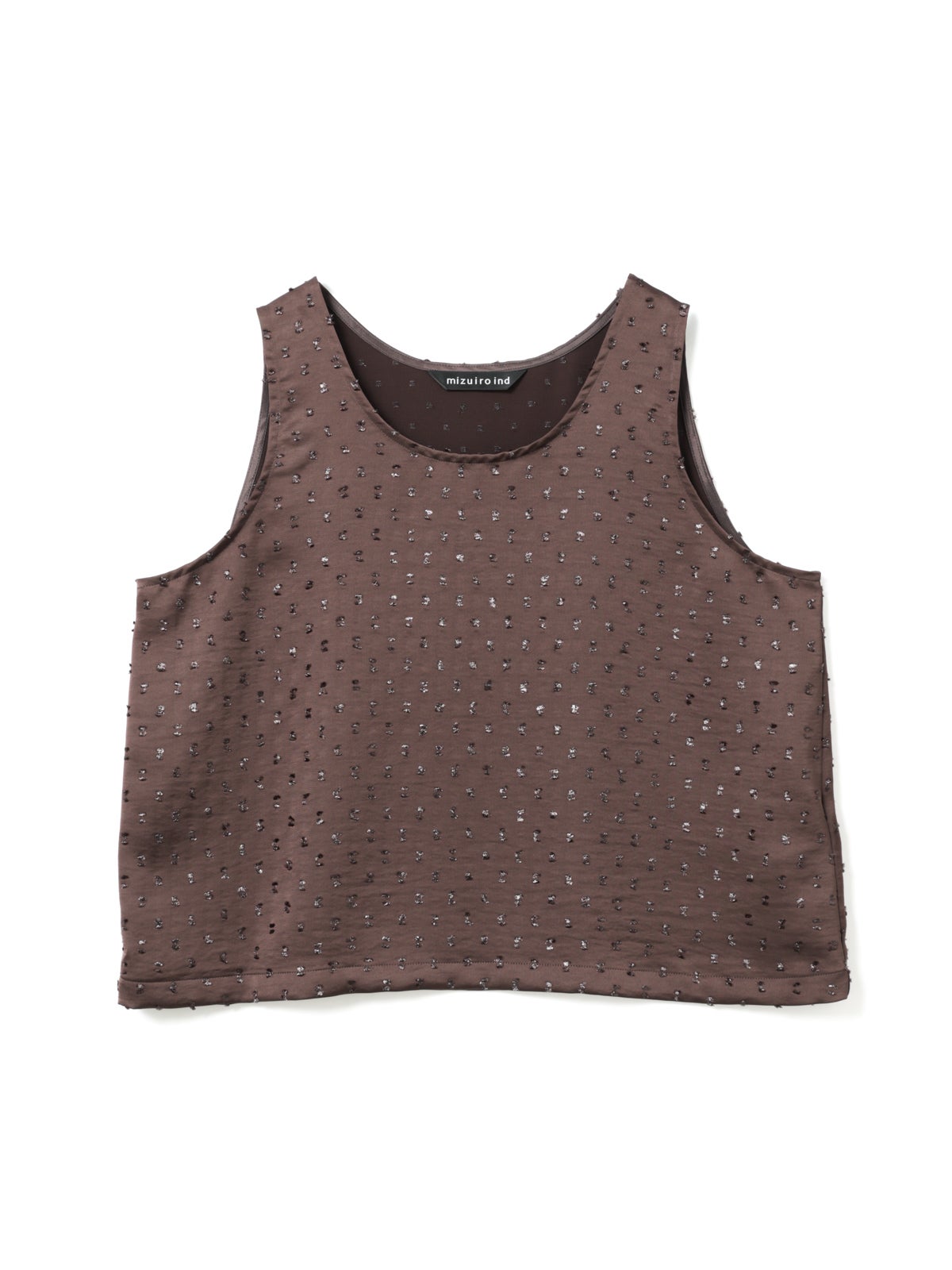 mizuiro ind サテンジャカードタンクトップ｜ MARcourt ONLINE STORE