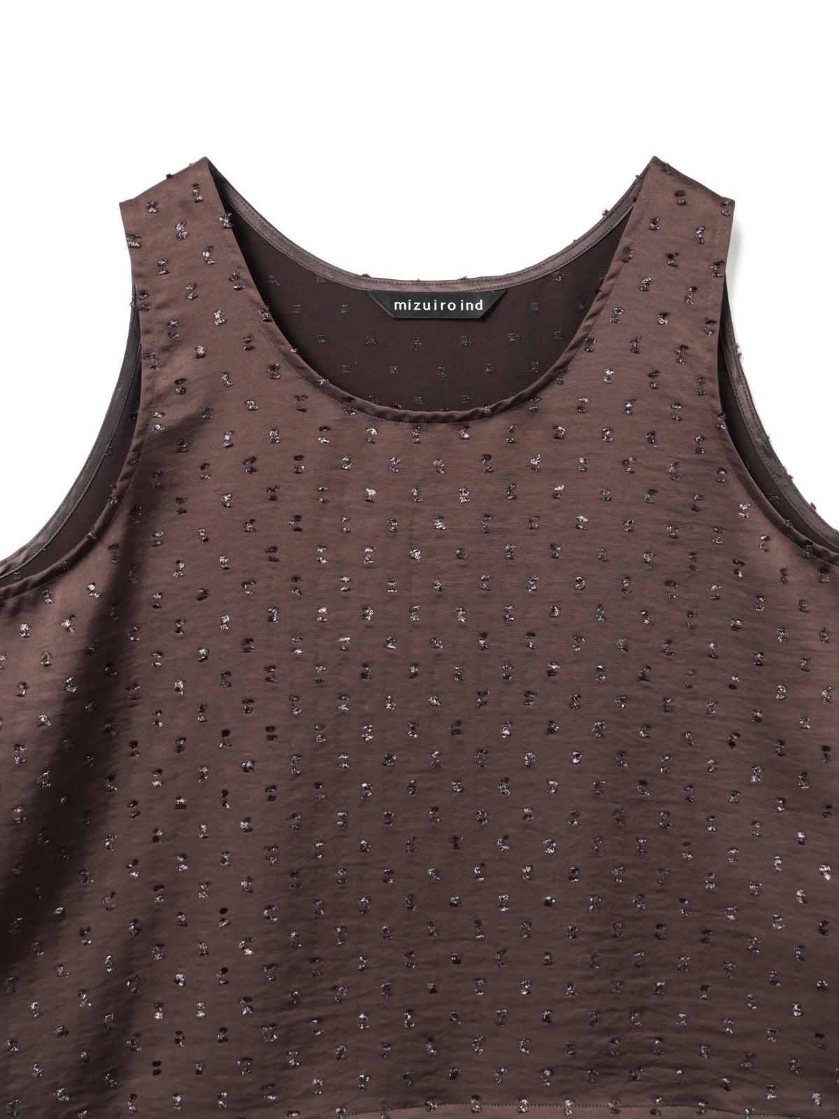 mizuiro ind サテンジャカードタンクトップ｜ MARcourt ONLINE STORE