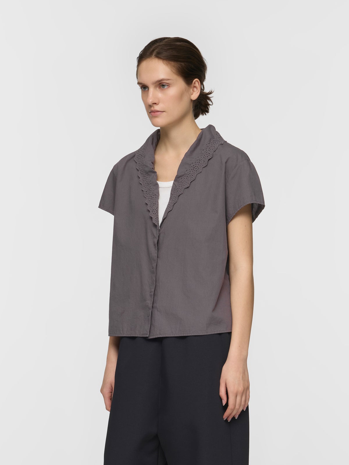 mizuiro ind レースカラーシャツ｜ MARcourt ONLINE STORE