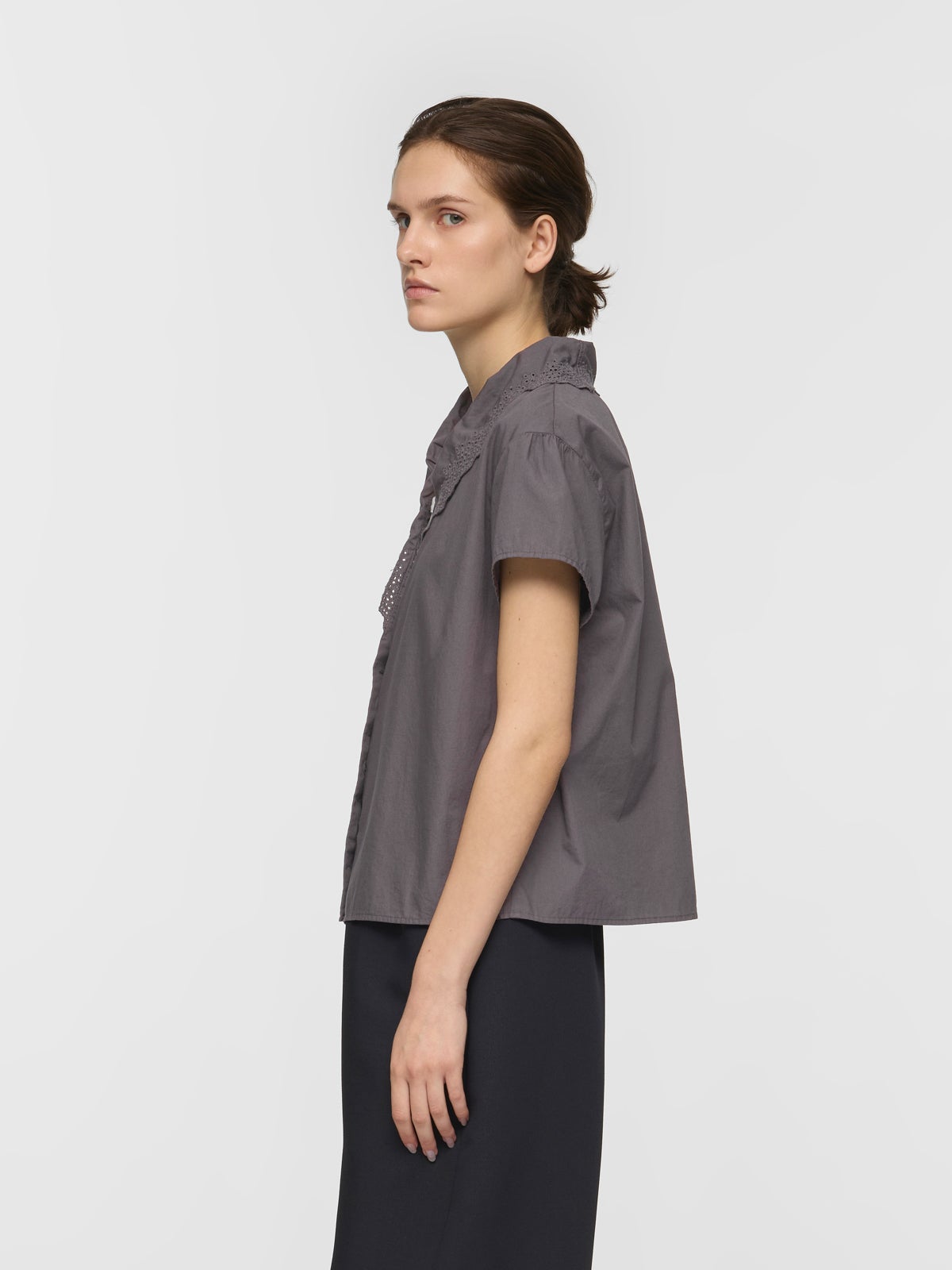 mizuiro ind レースカラーシャツ｜ MARcourt ONLINE STORE