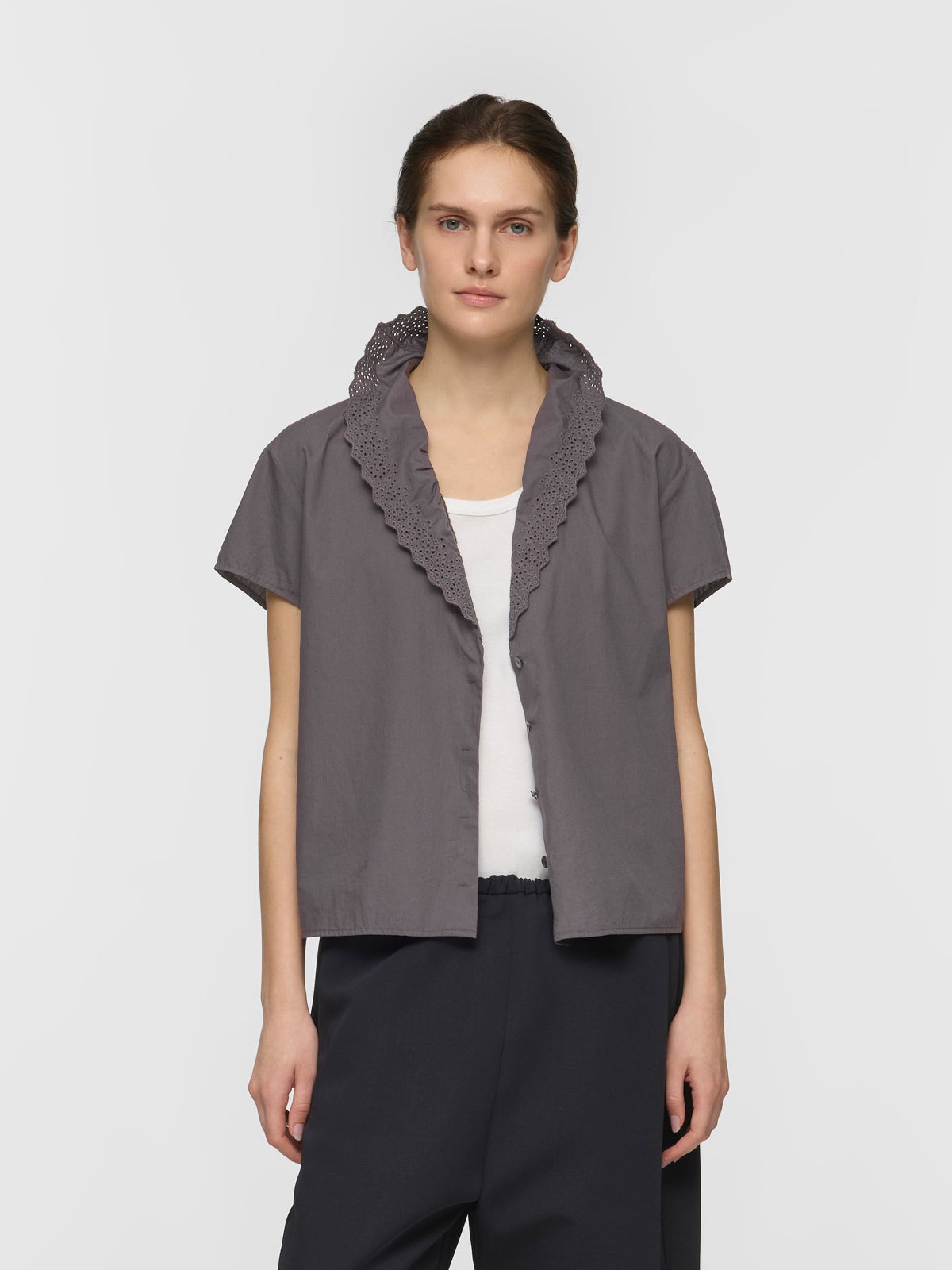 mizuiro ind レースカラーシャツ｜ MARcourt ONLINE STORE