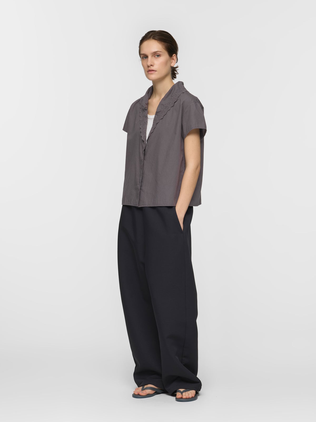 mizuiro ind レースカラーシャツ｜ MARcourt ONLINE STORE