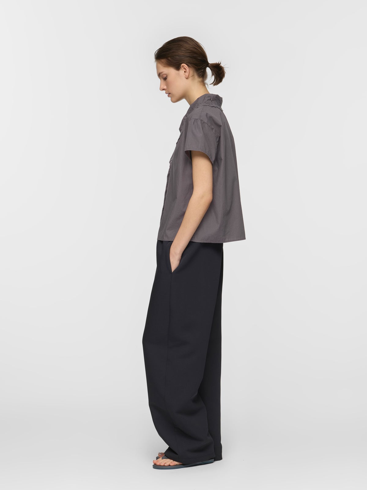 mizuiro ind レースカラーシャツ｜ MARcourt ONLINE STORE