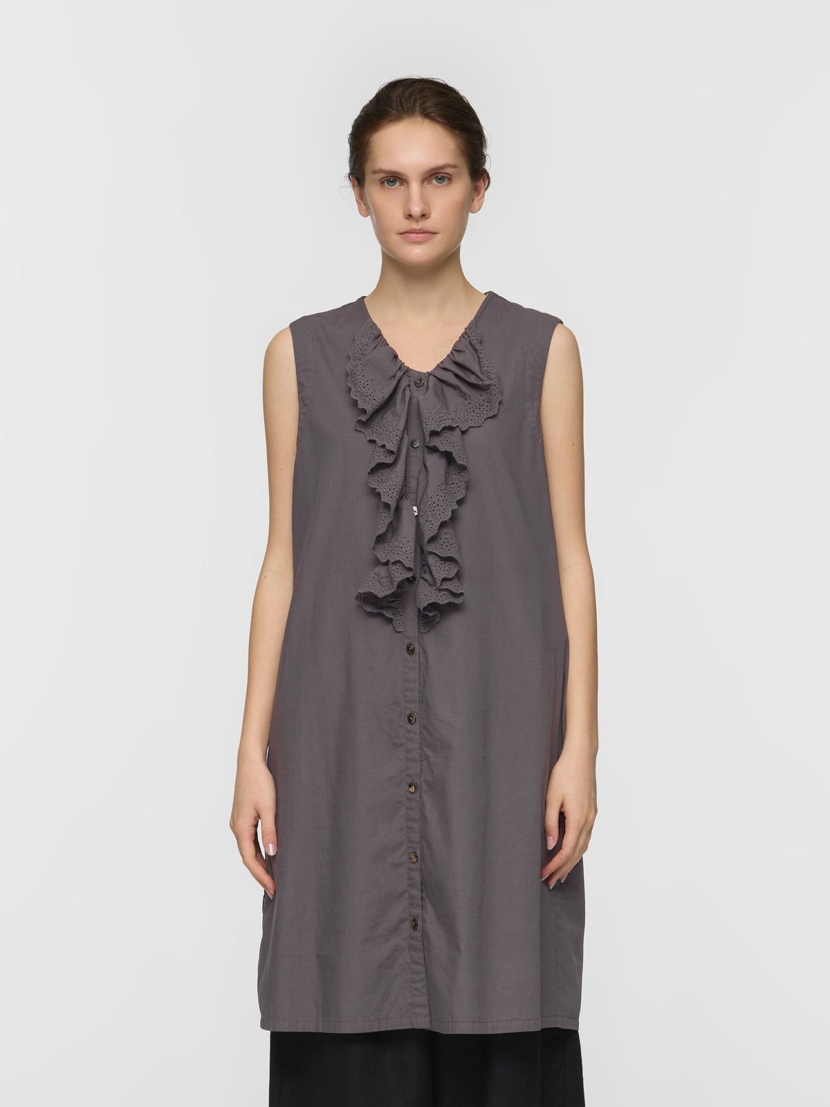 mizuiro ind レースフリルノースリーブワンピース｜ MARcourt ONLINE