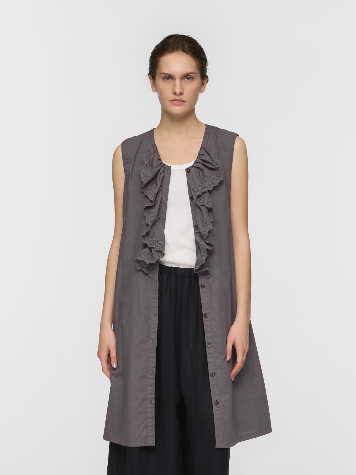 mizuiro ind レースフリルノースリーブワンピース｜ MARcourt ONLINE