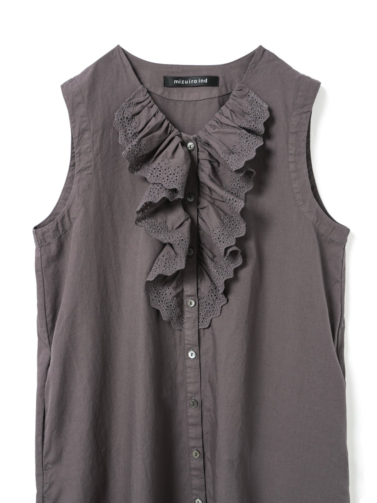 mizuiro ind レースフリルノースリーブワンピース｜ MARcourt ONLINE