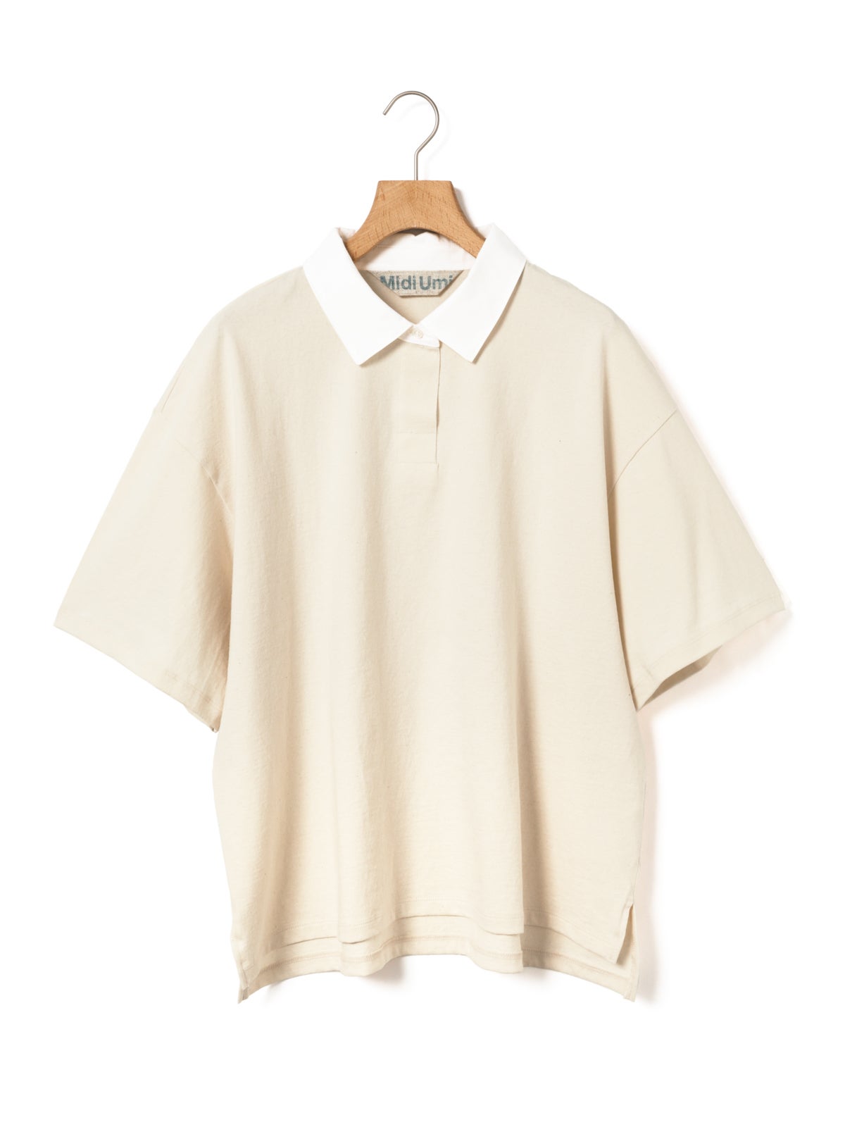 orimi ビジュー　ニットポロ Begin公式WEB 4月掲載アイテム＞ビズニット（BIZ KNIT） プレー