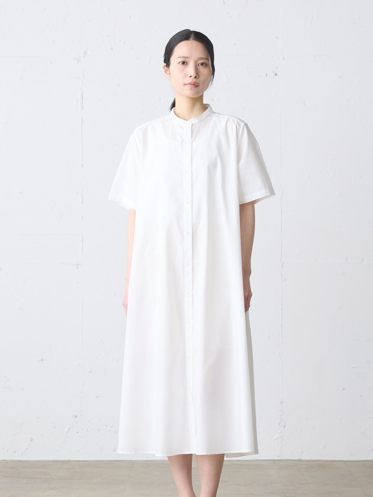 half slv A line shirt OP