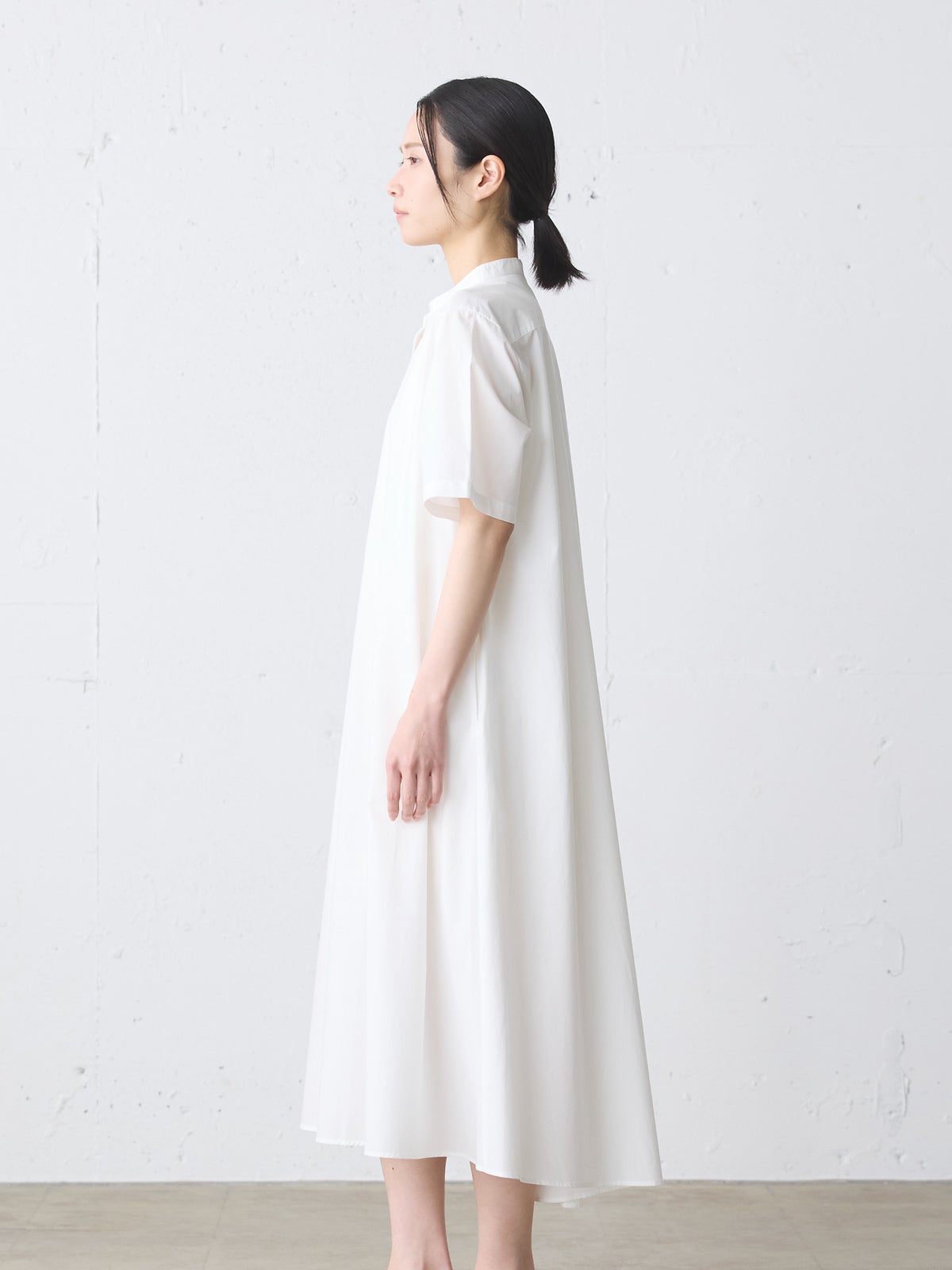 MidiUmi ハーフスリーブAラインシャツワンピース｜ MARcourt ONLINE