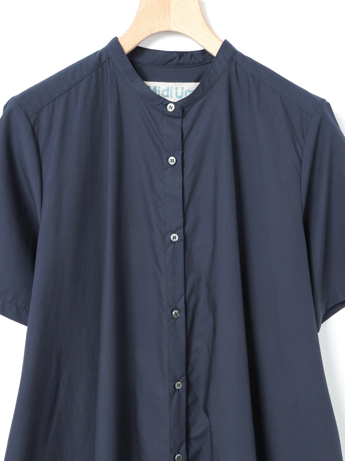 【新品未使用】mid ネイビー 半袖シャツワンピース 36 MidiUmi ハーフスリーブAラインシャツワンピース｜ MARcourt ONLINE