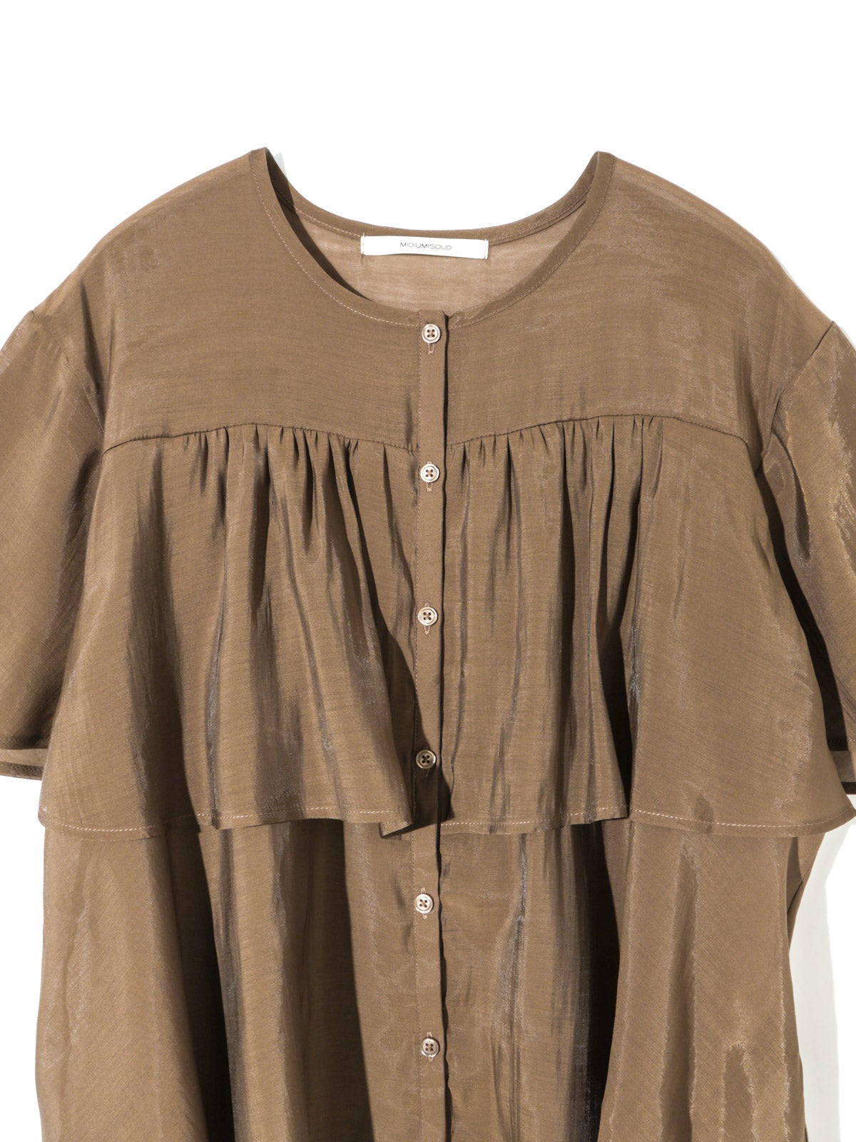 MIDIUMISOLID for Ladies シアーティアードブラウス｜ MARcourt ONLINE