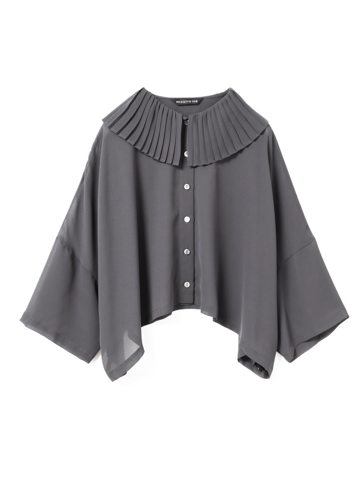mizuiro ind プリーツカラーワイドシャツ｜ MARcourt ONLINE STORE