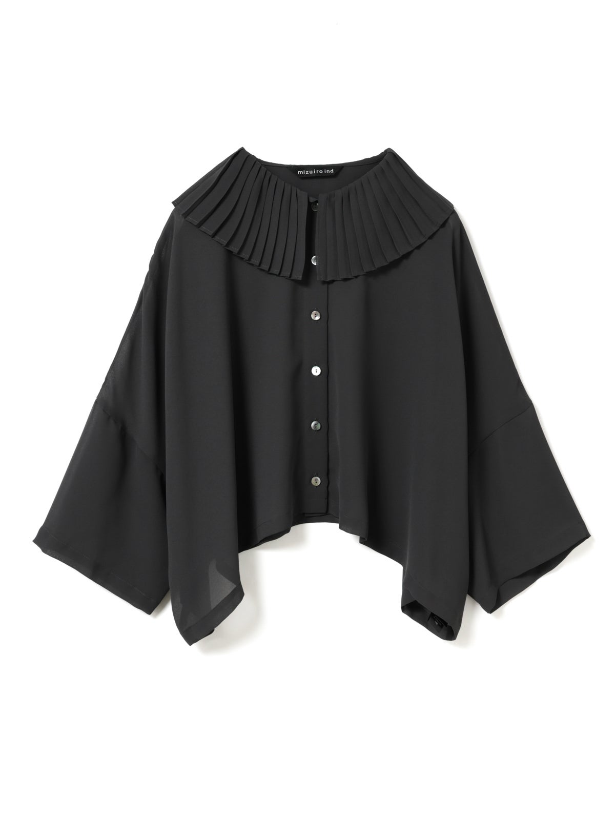 mizuiro ind プリーツカラーワイドシャツ｜ MARcourt ONLINE STORE