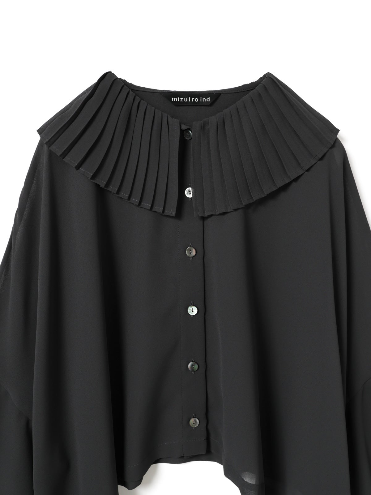 mizuiro ind プリーツカラーワイドシャツ｜ MARcourt ONLINE STORE