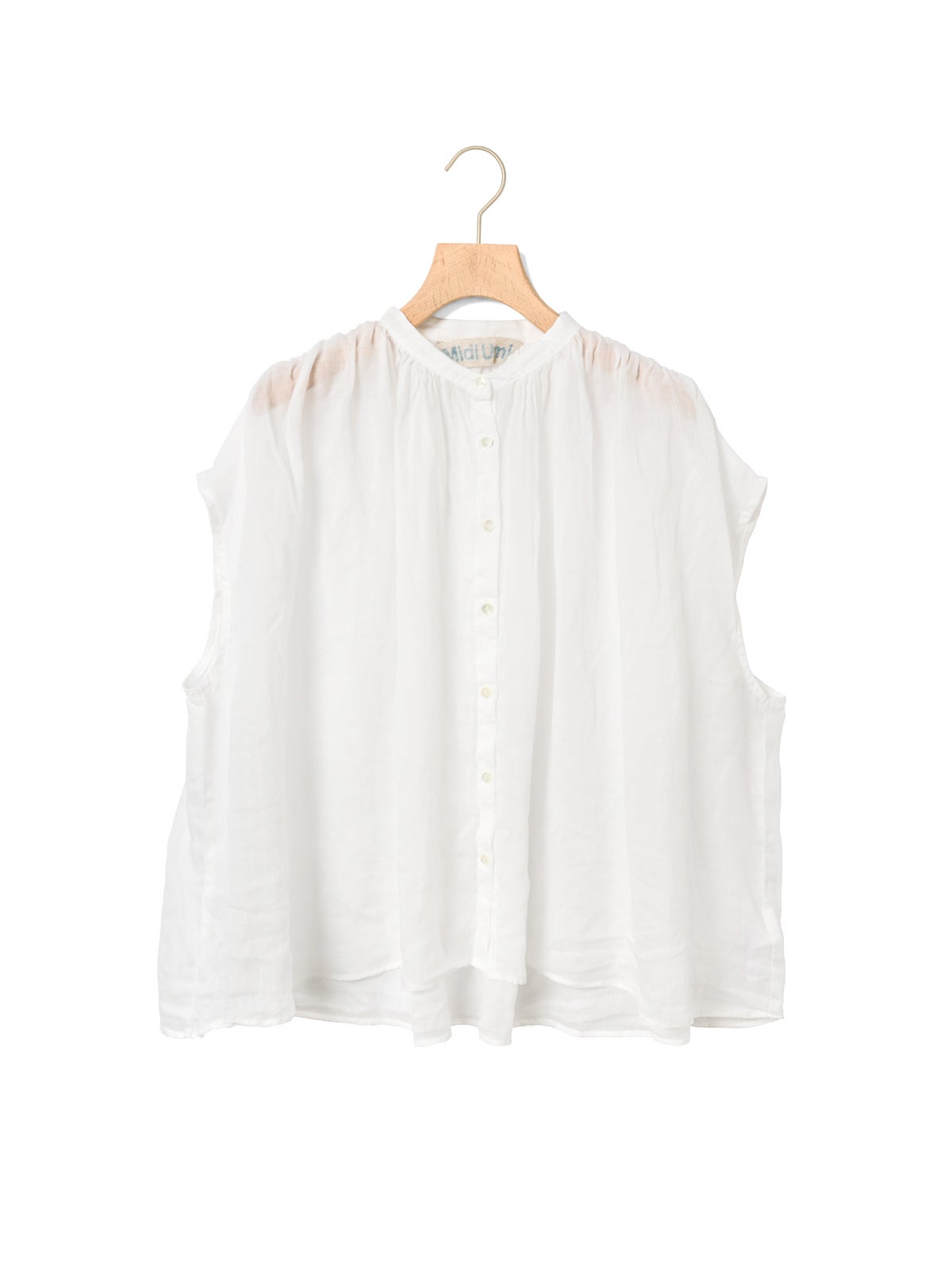 むつみ MidiUmi ラミーギャザーノースリーブシャツ｜ MARcourt ONLINE STORE