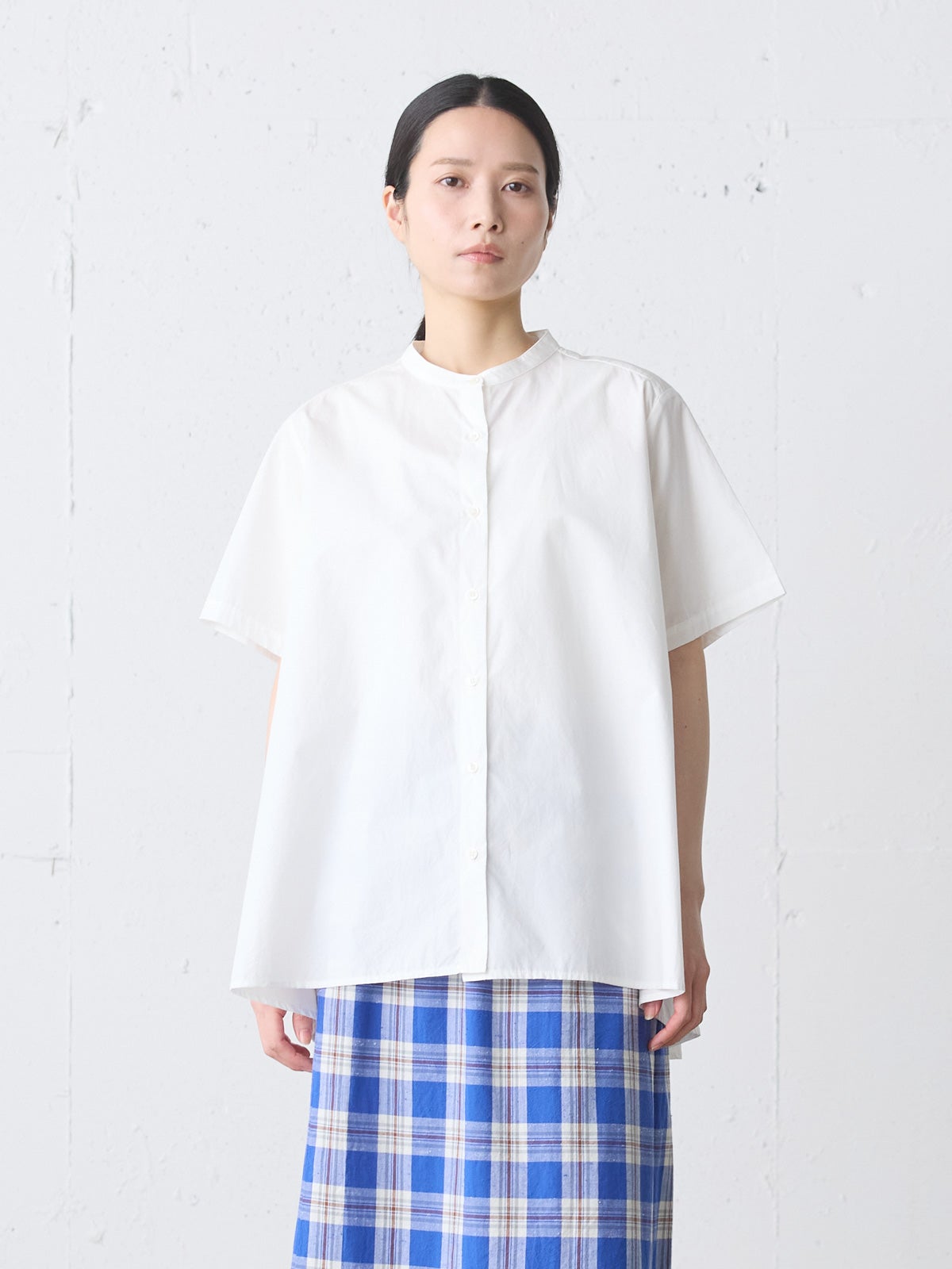 half slv A line shirt