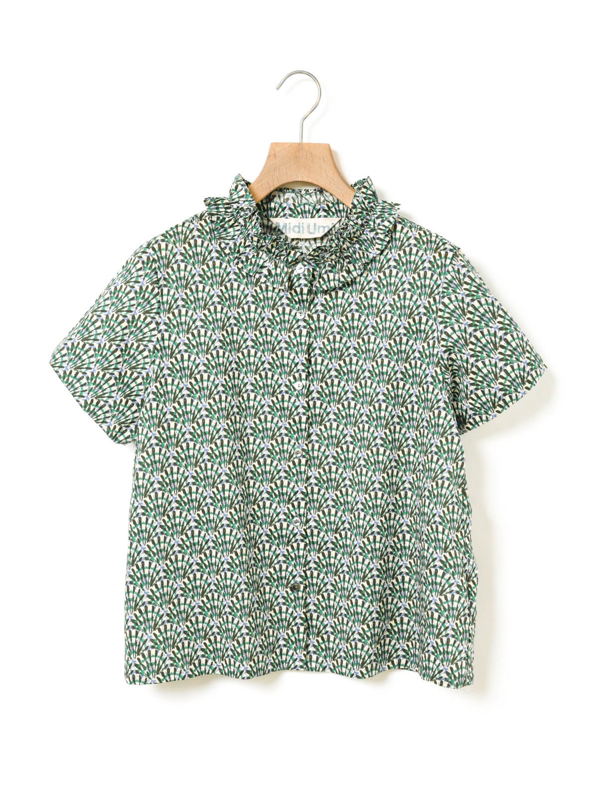 MidiUmi リバティプリントフリルシャツ｜ MARcourt ONLINE STORE