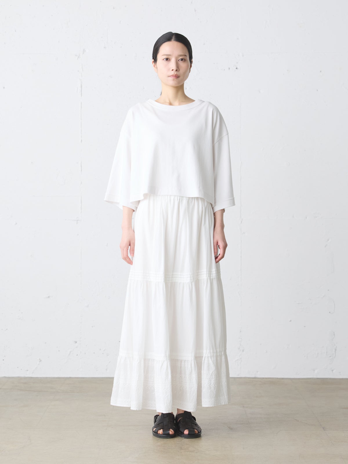 MidiUmi ヘムレースティアードスカート｜ MARcourt ONLINE STORE