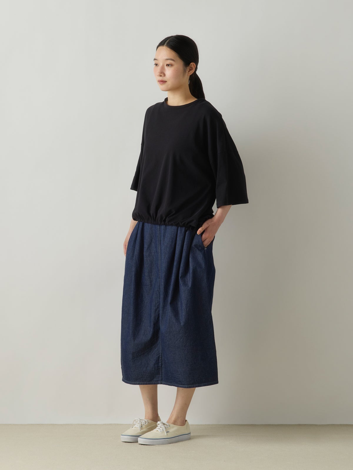 MidiUmi ハーフスリーブドローストリングプルオーバー｜ MARcourt