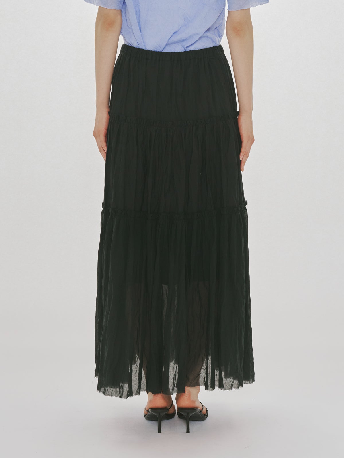 MIDIUMISOLID for Ladies シアーティアードスカート｜ MARcourt ONLINE