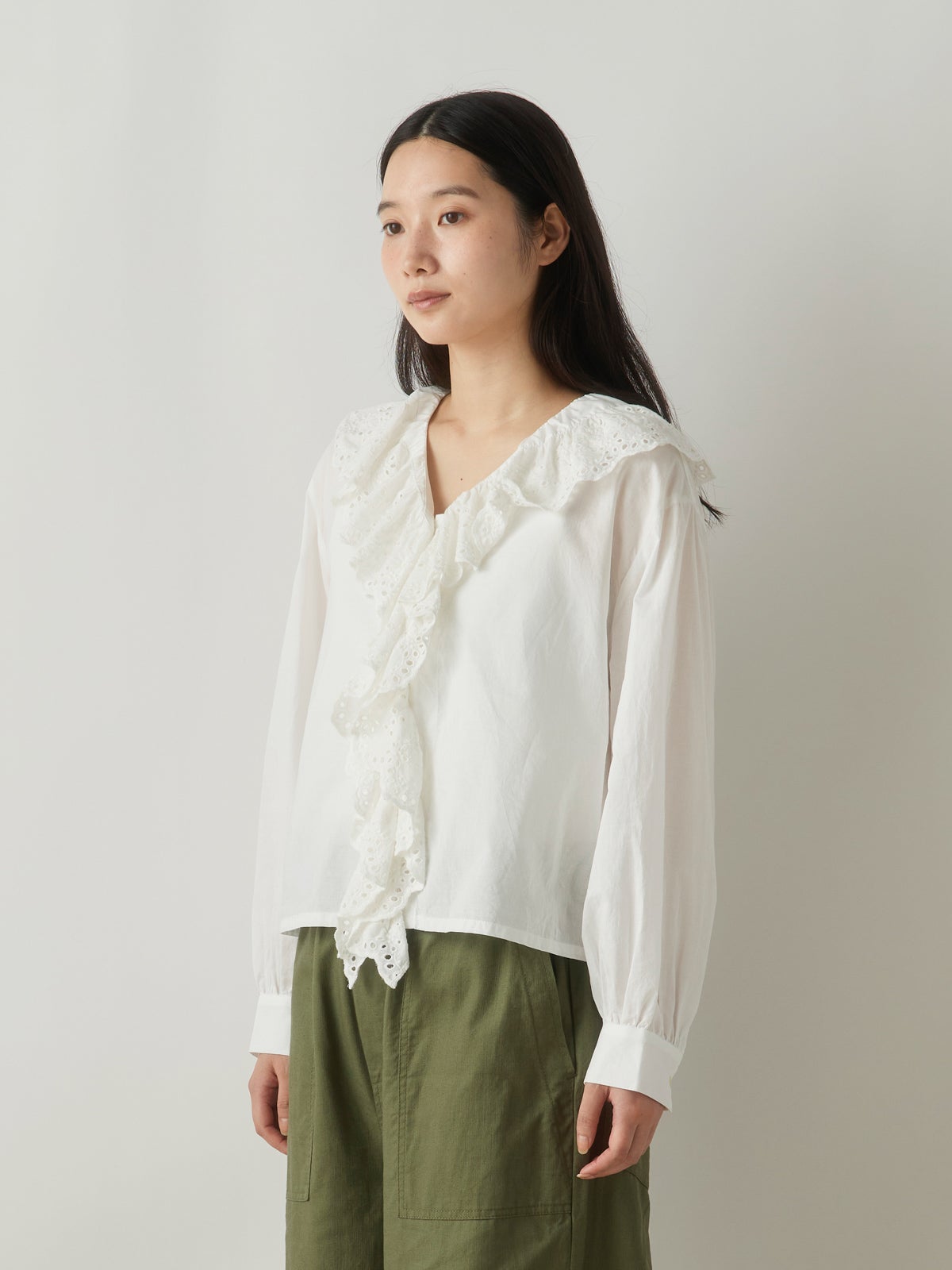 MidiUmi フロントラッフルシャツ｜ MARcourt ONLINE STORE