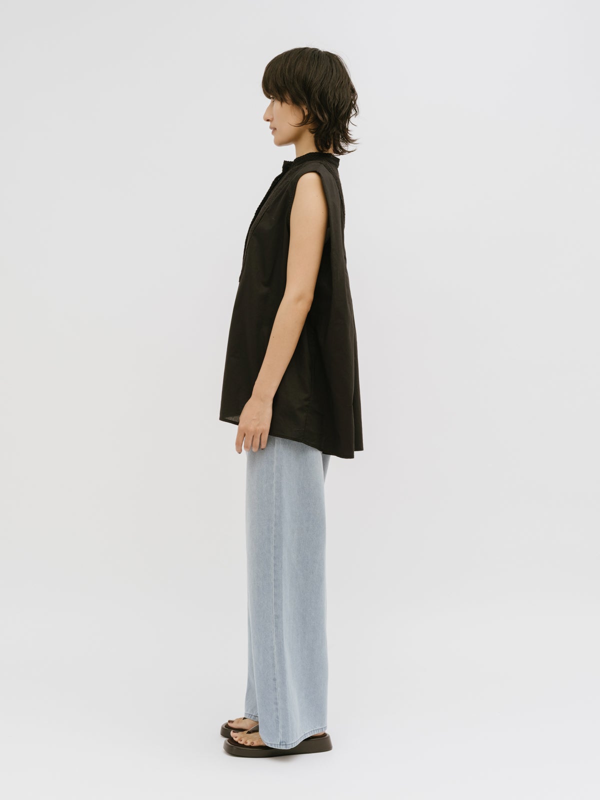 MIDIUMISOLID for Ladies レース付きワイドシャツ｜ MARcourt ONLINE