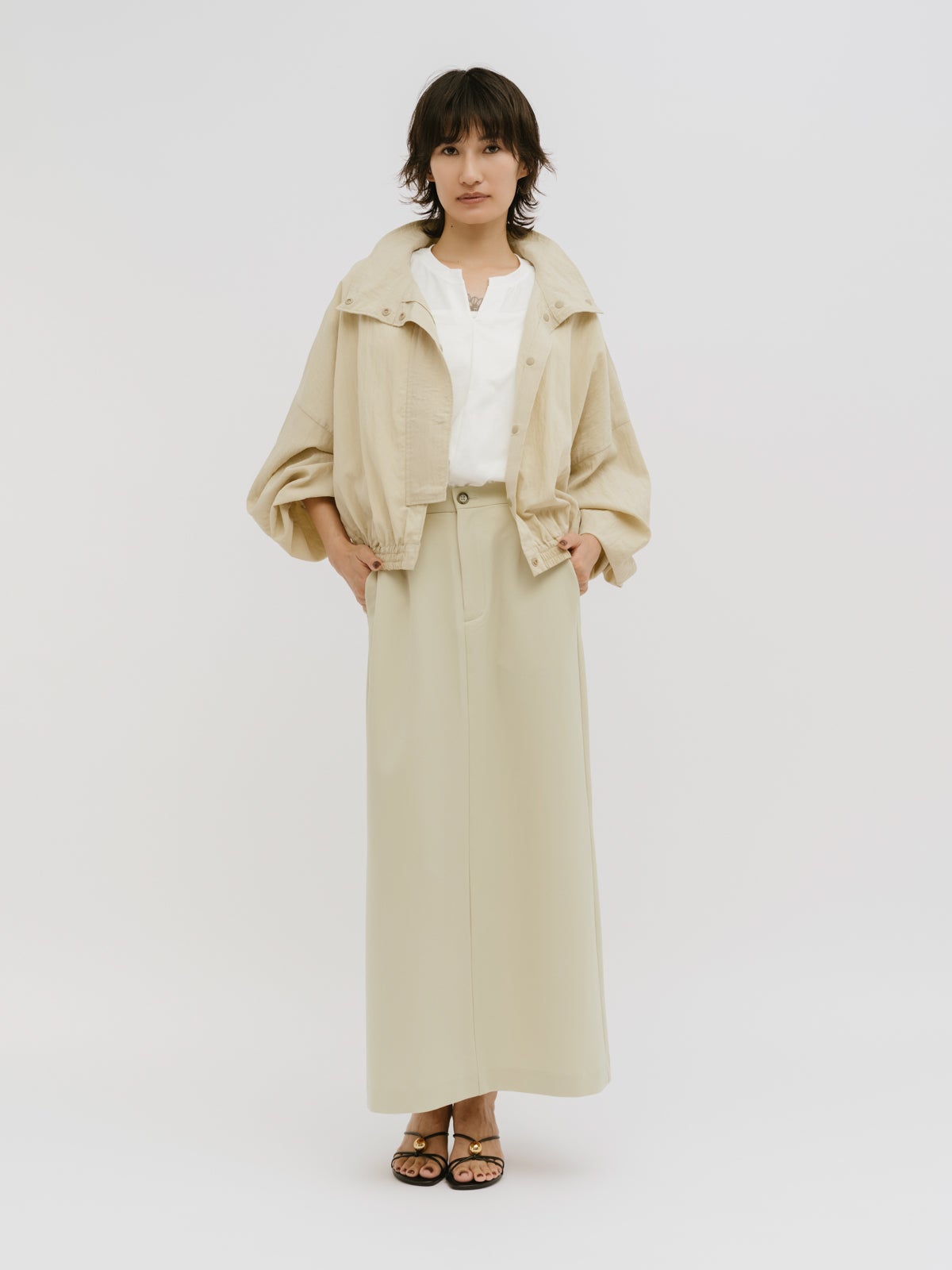 MIDIUMISOLID for Ladies ラインナロースカート｜ MARcourt ONLINE