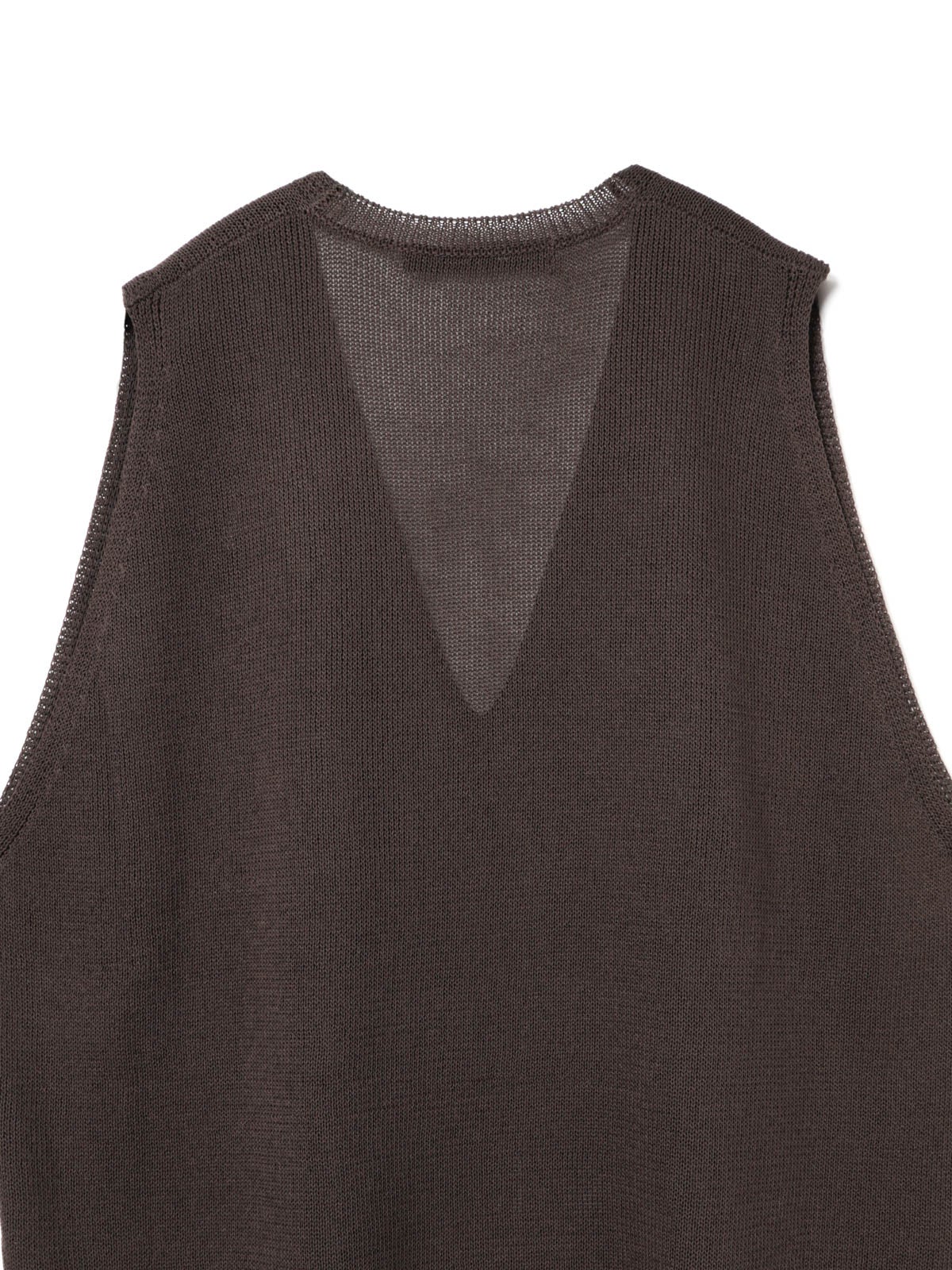 mizuiro ind リネンライクVネックワイドベスト｜ MARcourt ONLINE