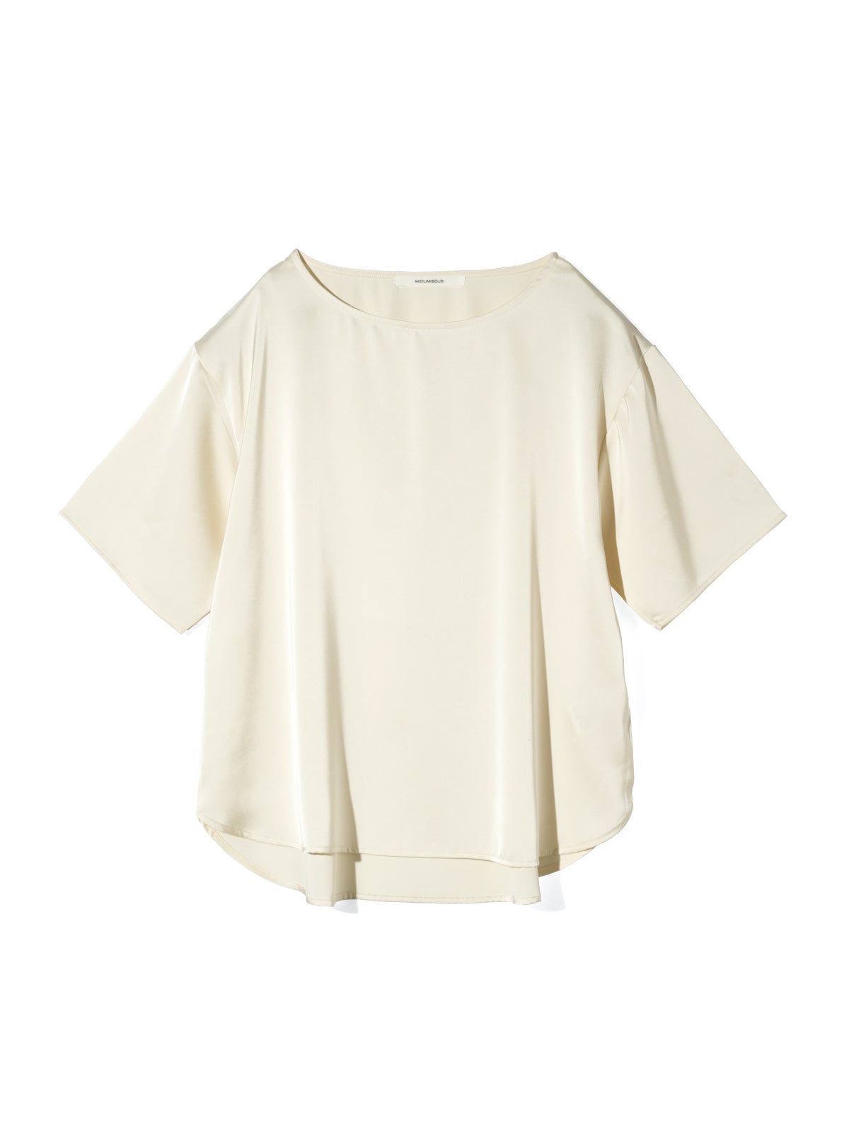 MIDIUMISOLID for Ladies Tシャツライクサテンブラウス｜ MARcourt