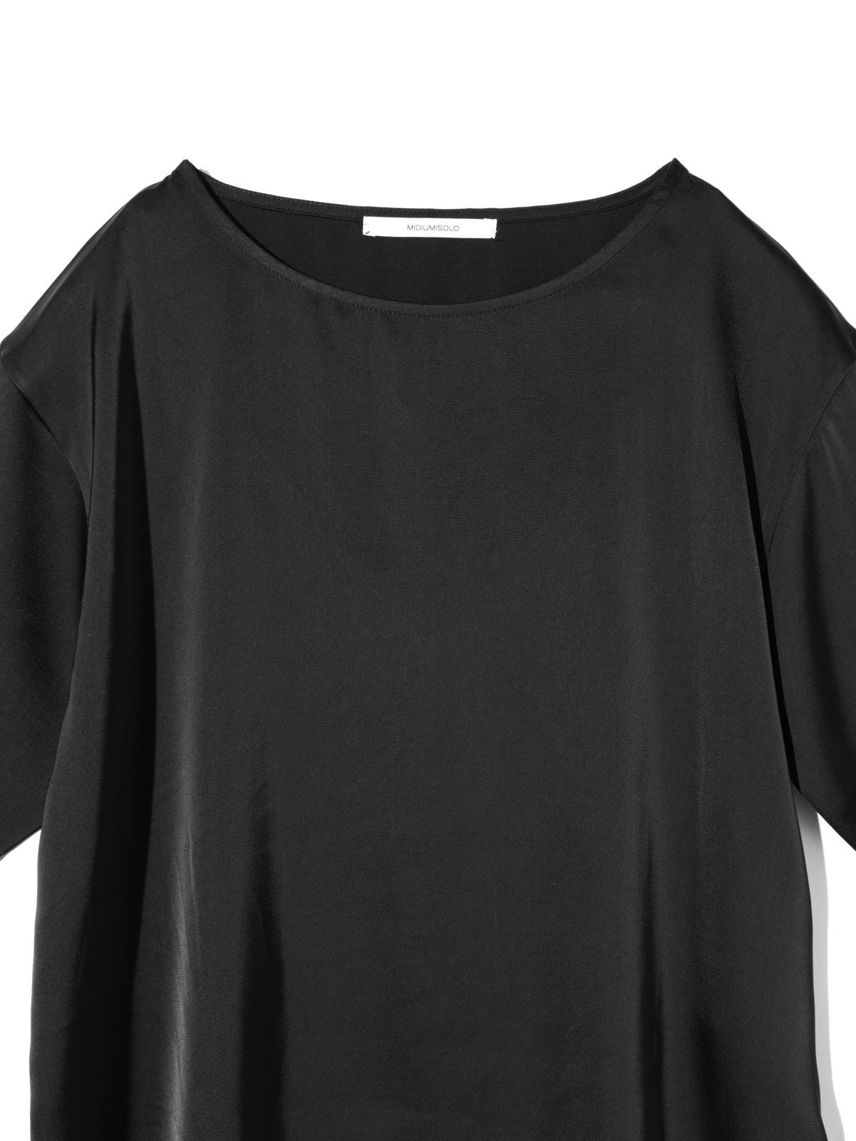 MIDIUMISOLID for Ladies Tシャツライクサテンブラウス｜ MARcourt