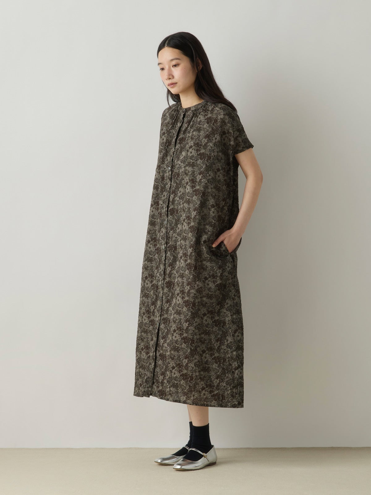 MidiUmi フラワープリントシャツワンピース｜ MARcourt ONLINE STORE