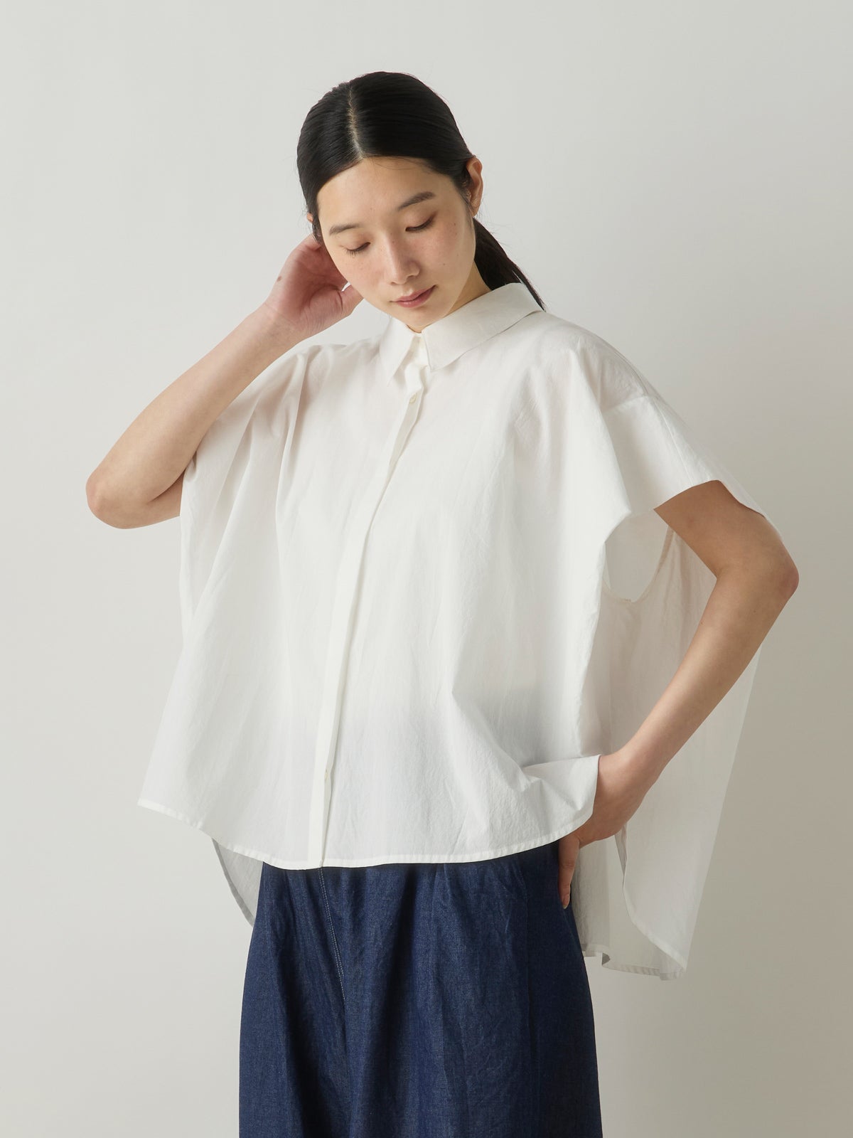 MidiUmi フレンチスリーブワイドシャツ｜ MARcourt ONLINE STORE