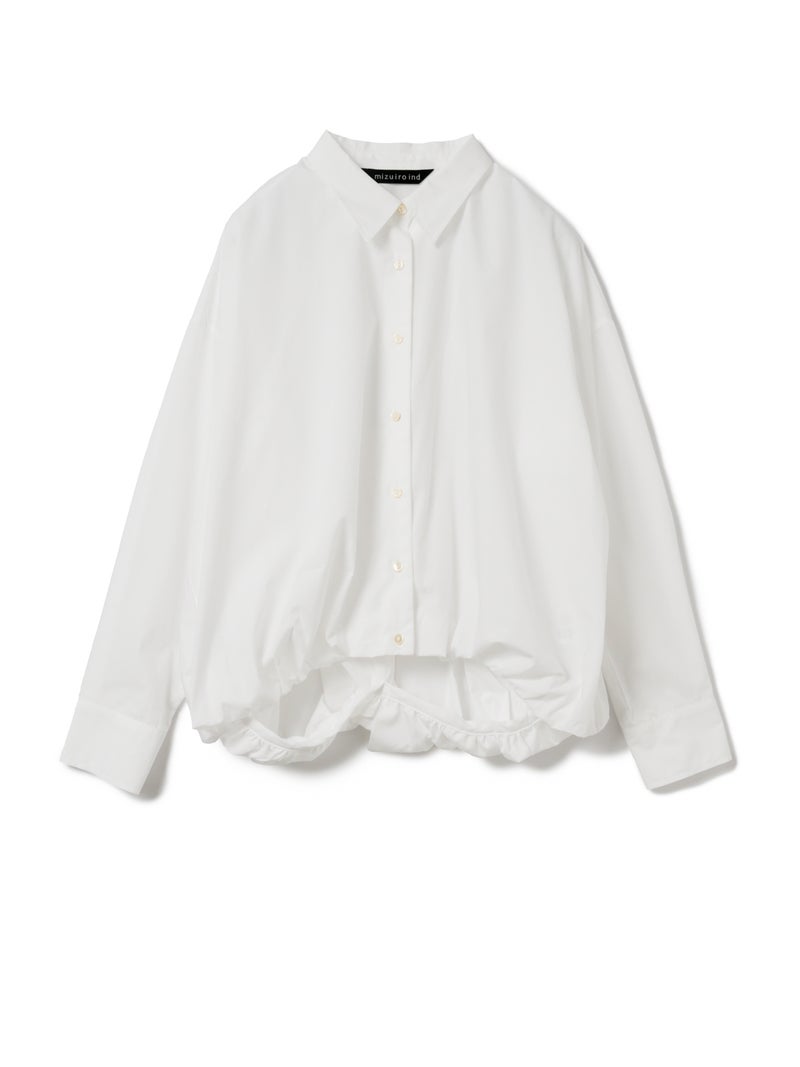 mizuiro ind ロングスリーブバルーンシャツ