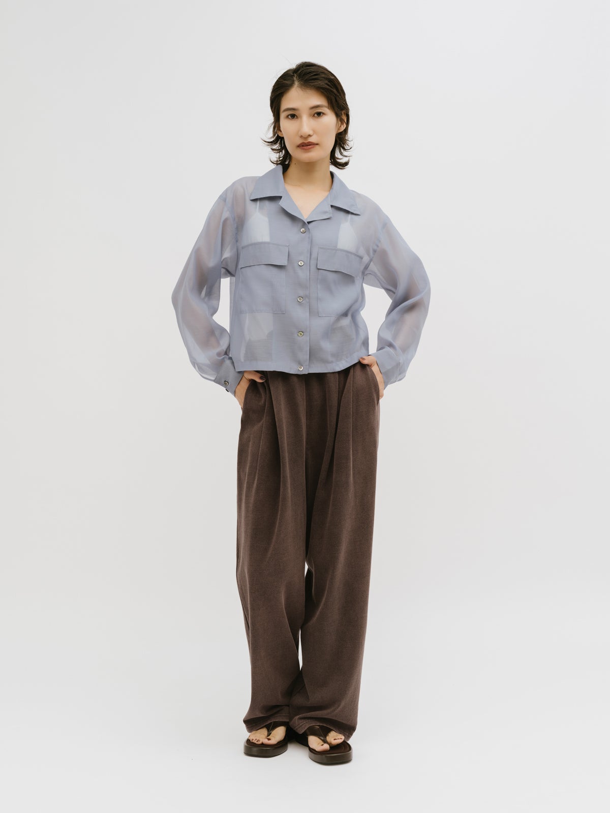 MIDIUMISOLID for Ladies ピグメントタックカーブパンツ｜ MARcourt