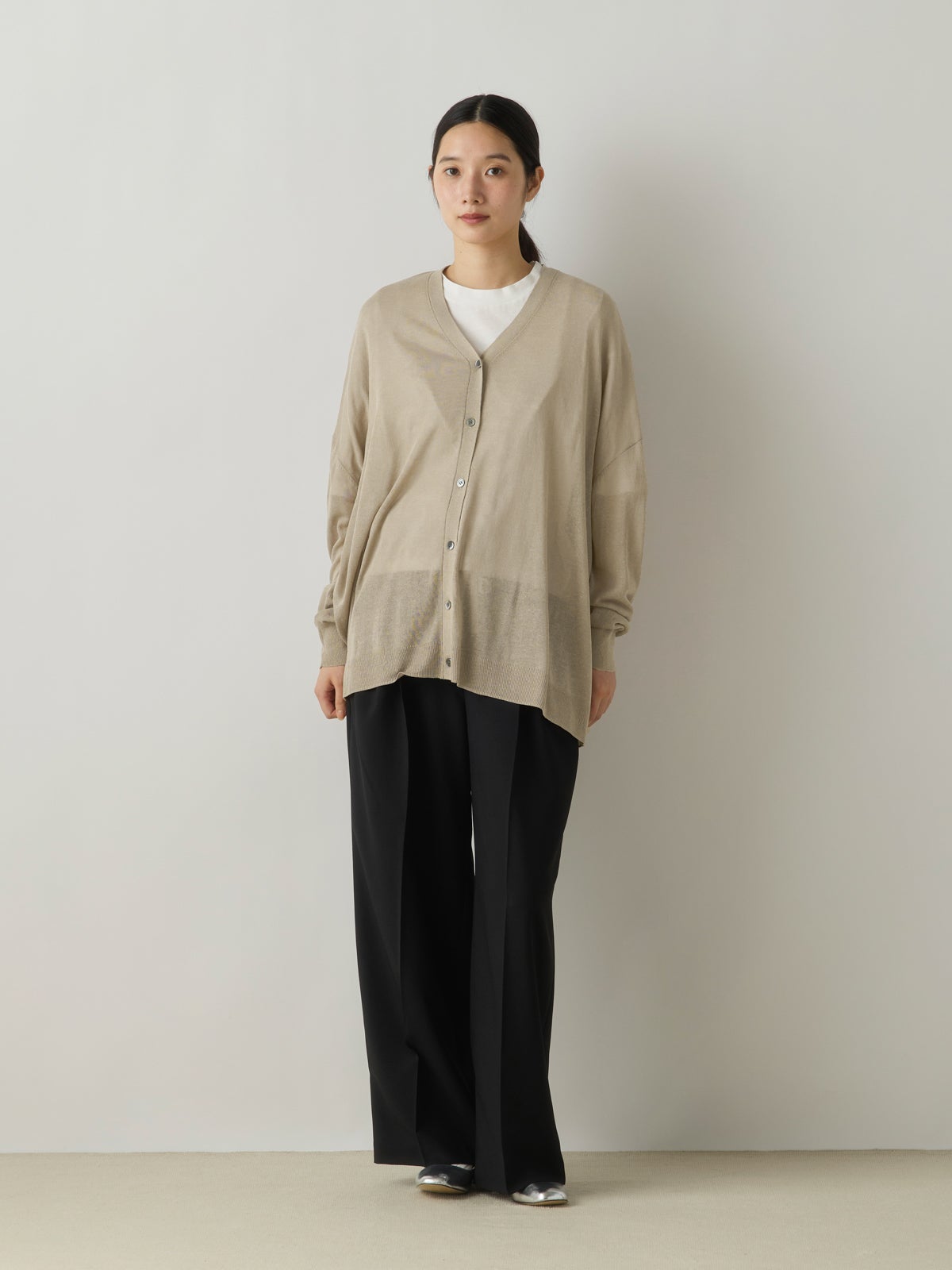 SEMICOUTURE ロングニットガーディガン/サイズM MidiUmi シアーニットカーディガン｜ MARcourt ONLINE STORE