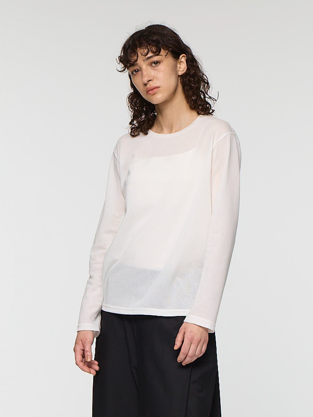mizuiro ind トリコットロングスリーブクルーネックTシャツ｜ MARcourt