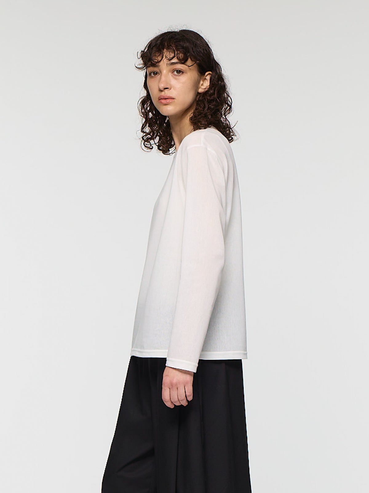 mizuiro ind トリコットロングスリーブクルーネックTシャツ｜ MARcourt