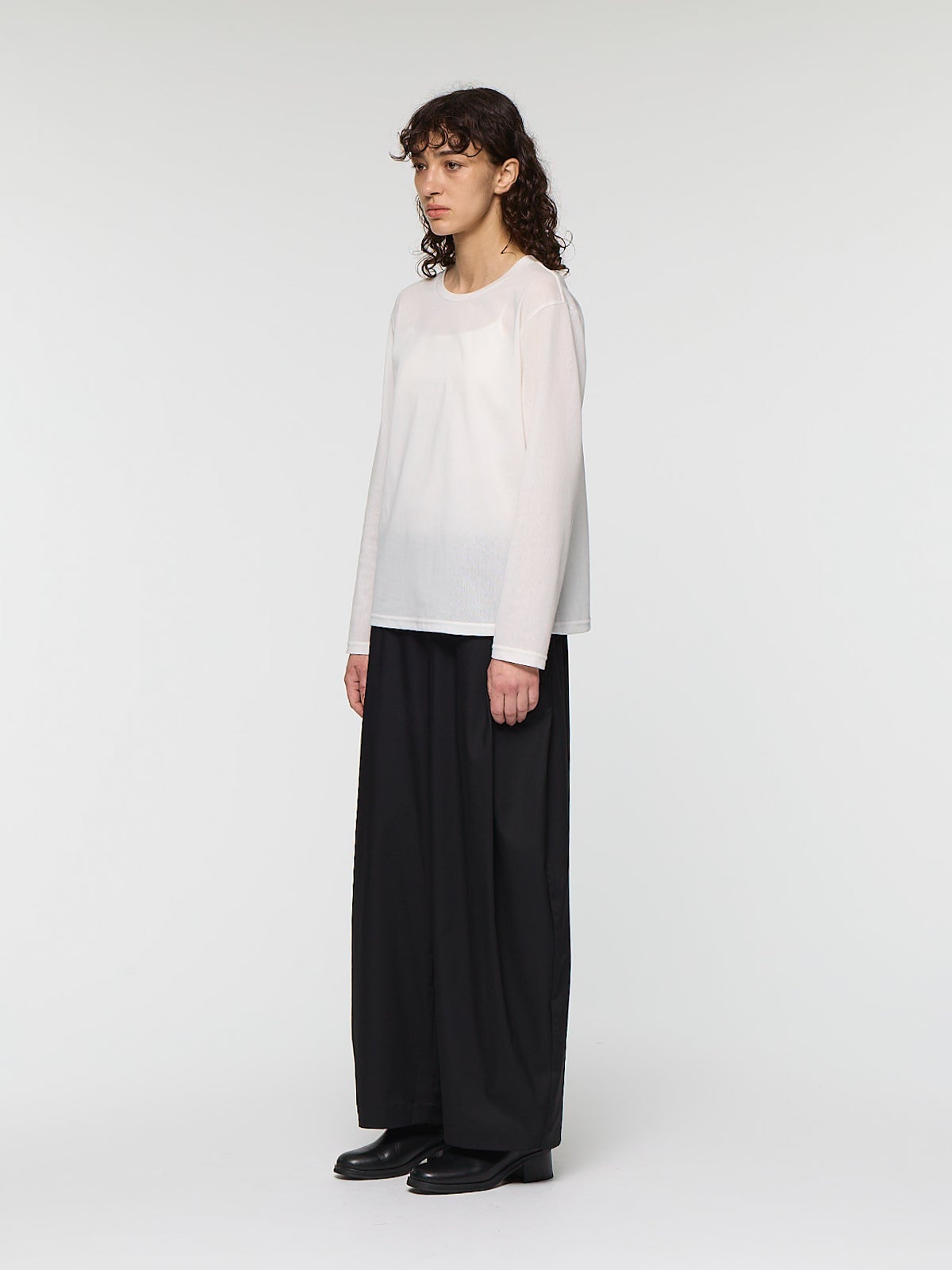 mizuiroind トップス mizuiro ind トリコットロングスリーブクルーネックTシャツ｜ MARcourt