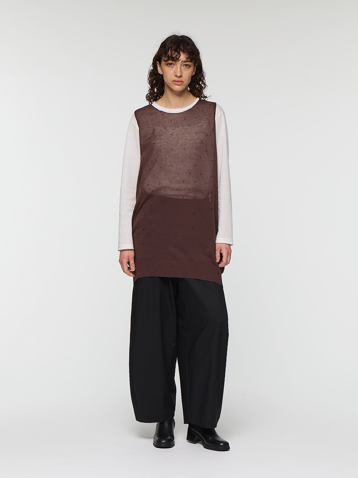 mizuiro ind トリコットロングスリーブクルーネックTシャツ｜ MARcourt