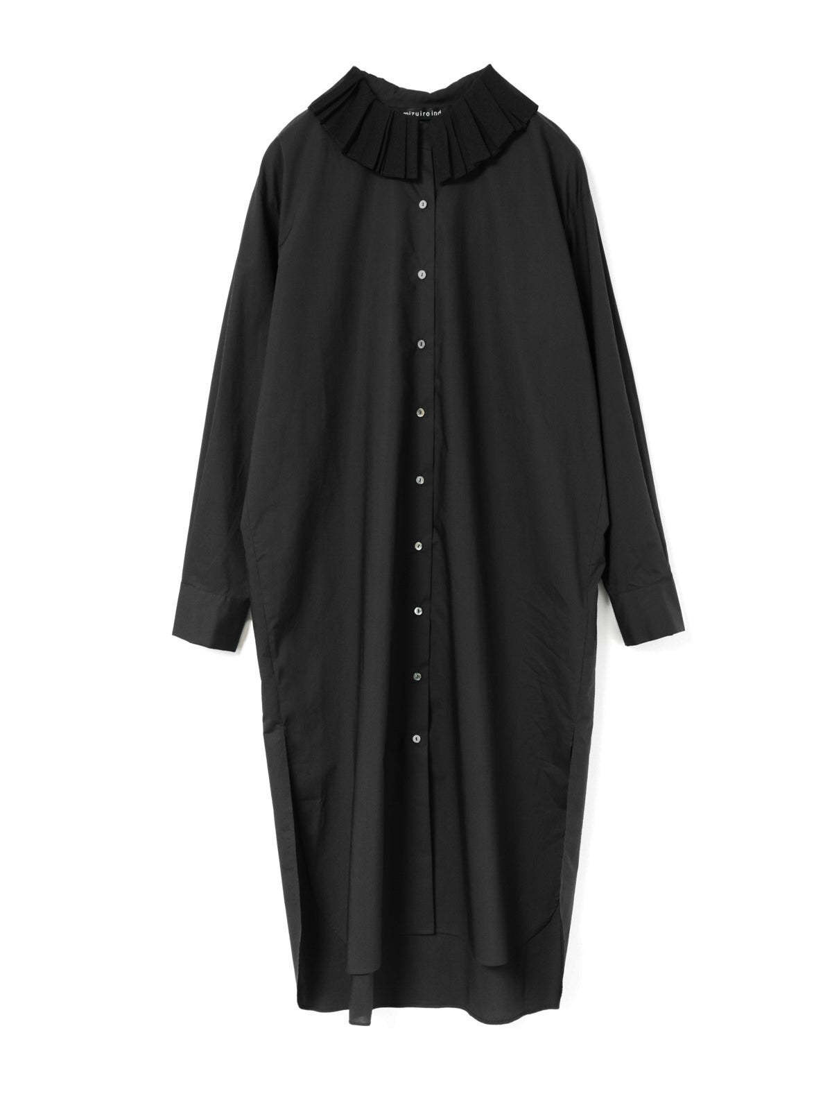 【美品】完売品 mizuiro ind プリーツカラーワンピース ブラック mizuiro ind プリーツカラーワンピース｜ MARcourt ONLINE STORE